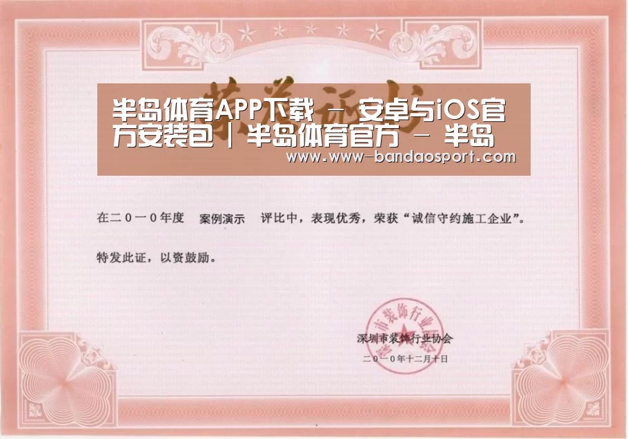 半岛体育app荣誉证书一